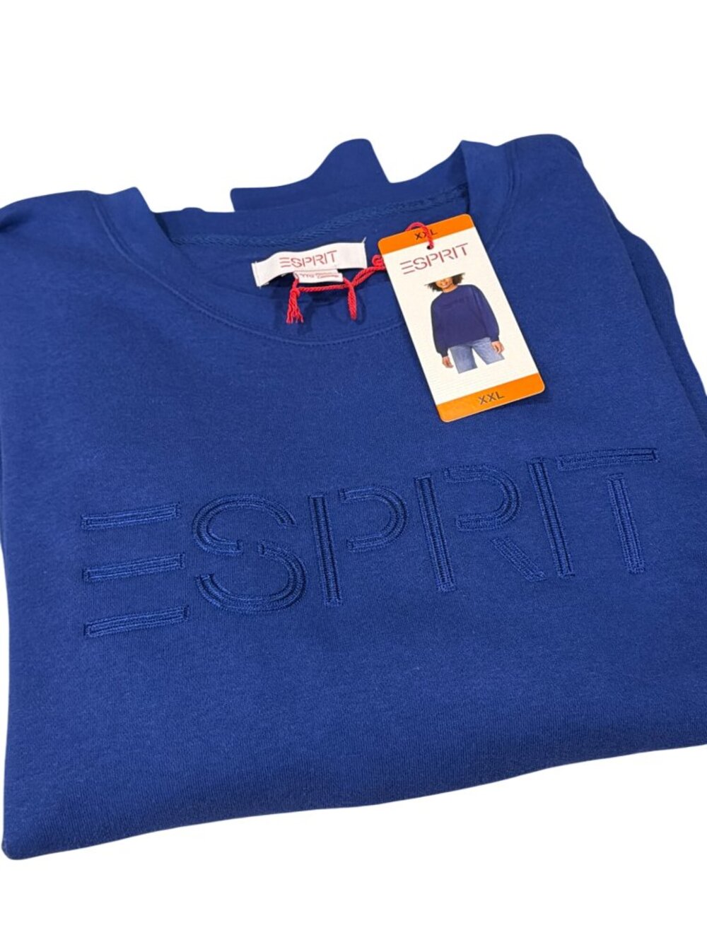 Esprit Sweatshirt XXL Gen X Viral Blue Crewneck Pullover NWT
